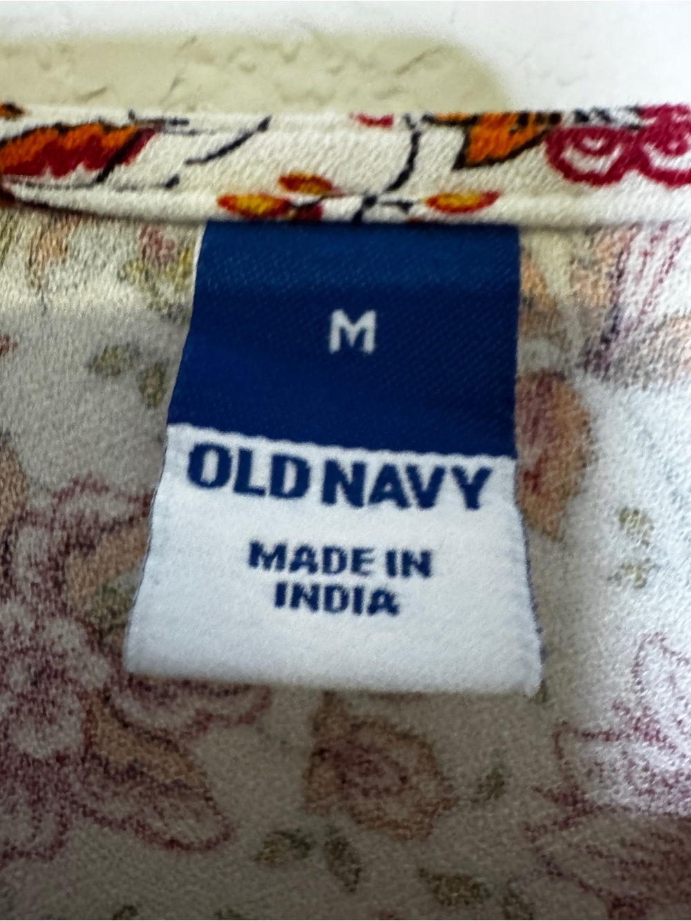 Old Navy Womens Floral Short Sleeve Dress Size M White Pink Cottagecore Milkmaid - Picture 7 of 11
